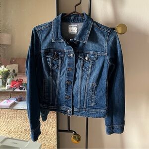 Classic blue old navyy denim jacket 💙